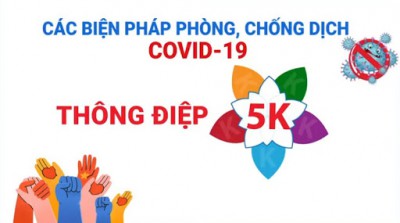 Hướng dẫn phòng, chống dịch Covid-19 tại nhà trường và thông điệp 5k