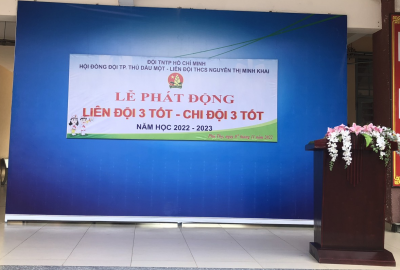 Lễ phát động Liên đội 3 tốt - Chi đội 3 tốt