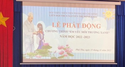 LỄ PHÁT ĐỘNG CHƯƠNG TRÌNH “EM YÊU MÔI TRƯỜNG XANH”