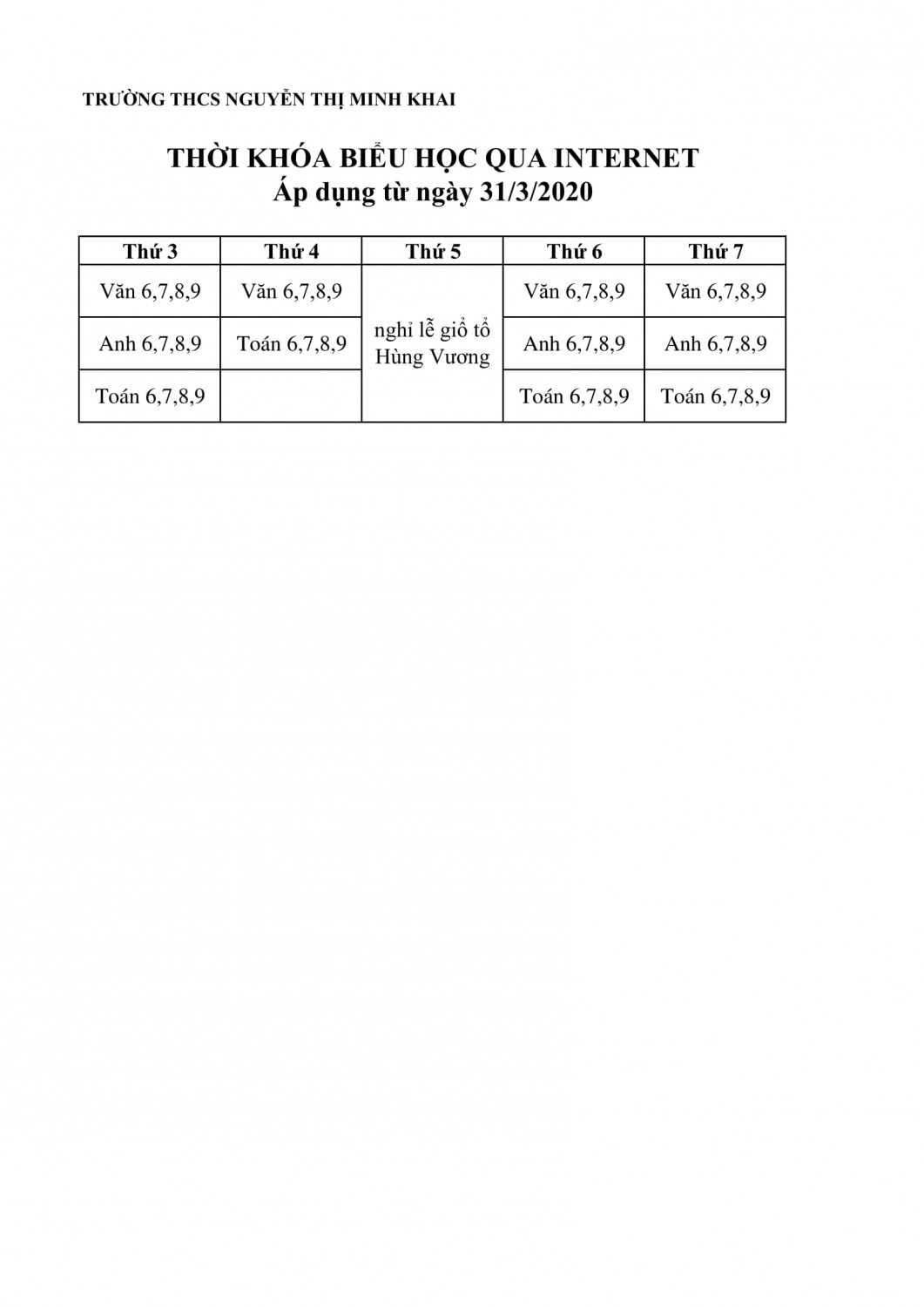 TKB học qua internet 1