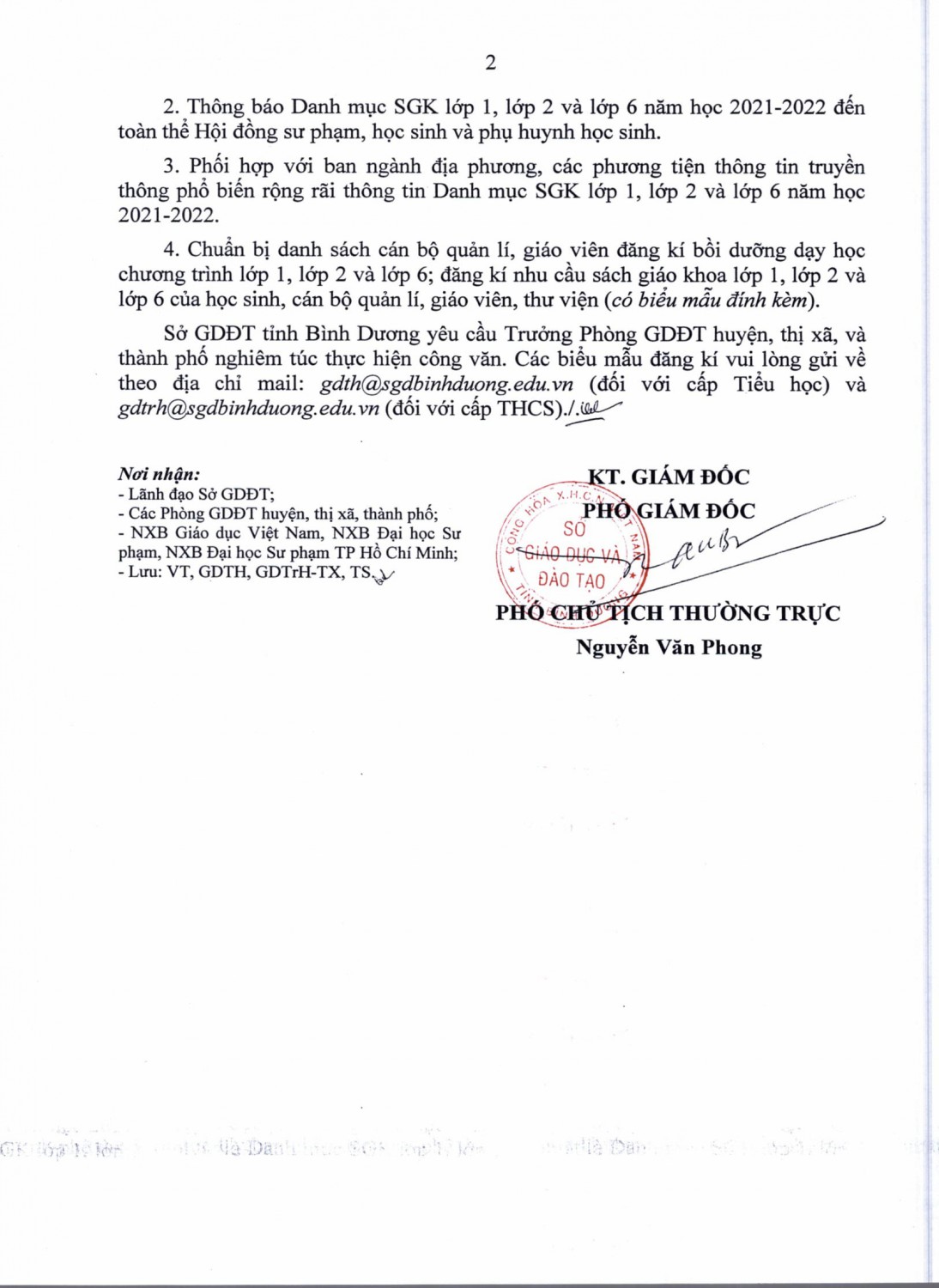 Thong bao danh muc sgk 2