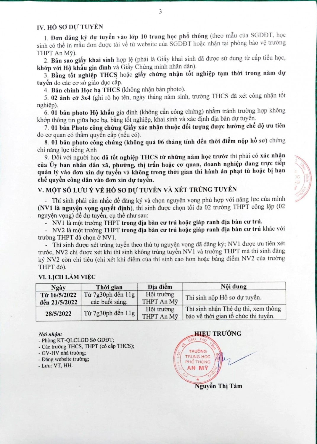 84 TB Tuyensinh 10 2022 2023 THPT AnMy 3