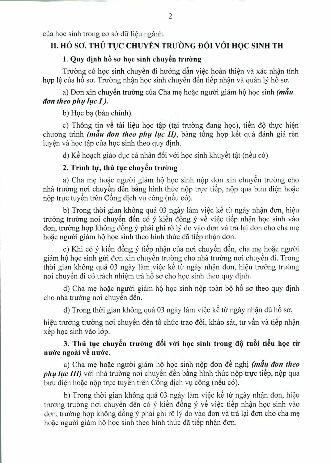 Van ban di 2631 HD chuyen truong va tiep nhan hoc sinh 15 12 2022 1 hình ảnh 1