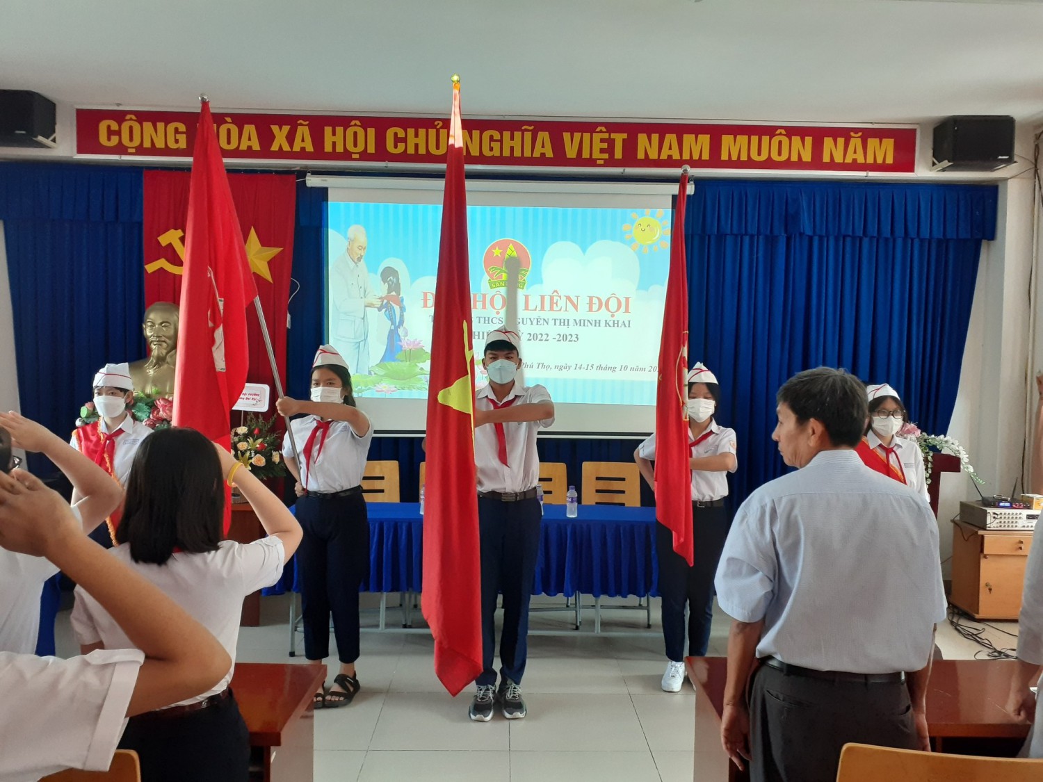 ĐẠI HỘI ĐẠI BIỂU LIÊN ĐỘI THCS NGUYỄN THỊ MINH KHAI