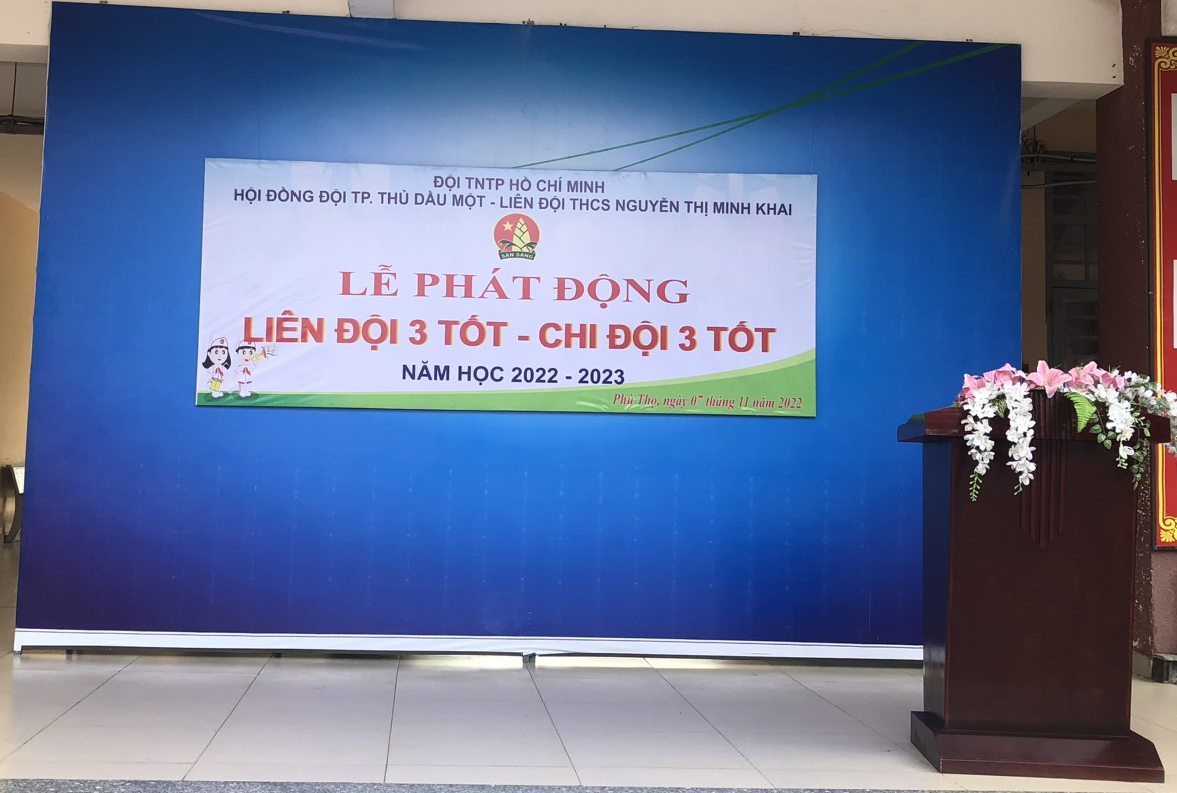 Lễ phát động Liên đội 3 tốt - Chi đội 3 tốt