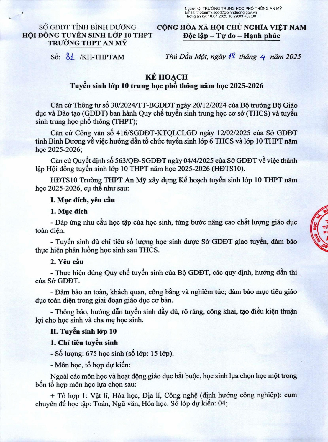 81 KH tuyen sinh 10 (2025 2026) signed hình ảnh 0 min
