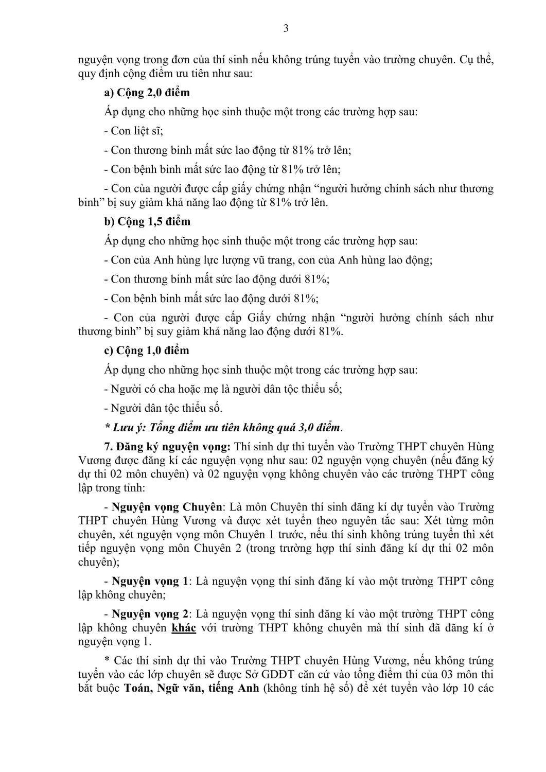 TB115CHV 12 3 25 TB tuyển sinh vào lớp 10 trường chuyên Hùng Vương signed hình ảnh 2 min