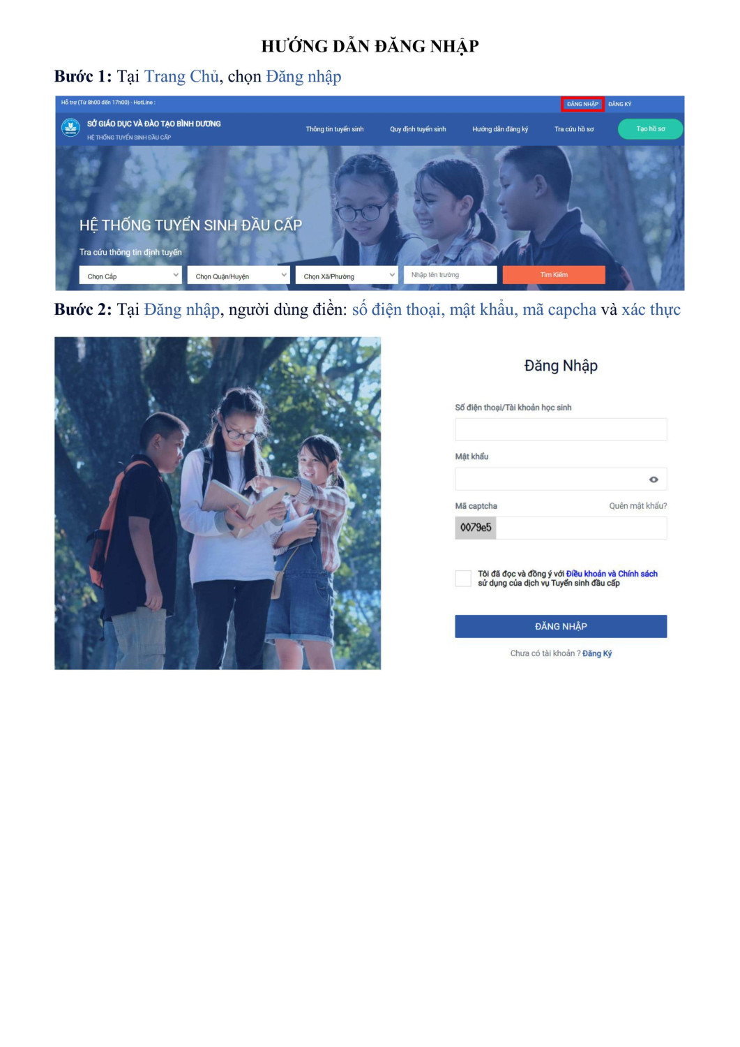 HUONG DAN NOP HO SO TRUC TUYEN LOP 6 h├¼nh ß║únh 1 min