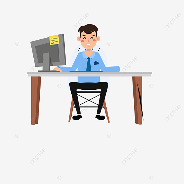 pngtree cartoon office staff image 1193195