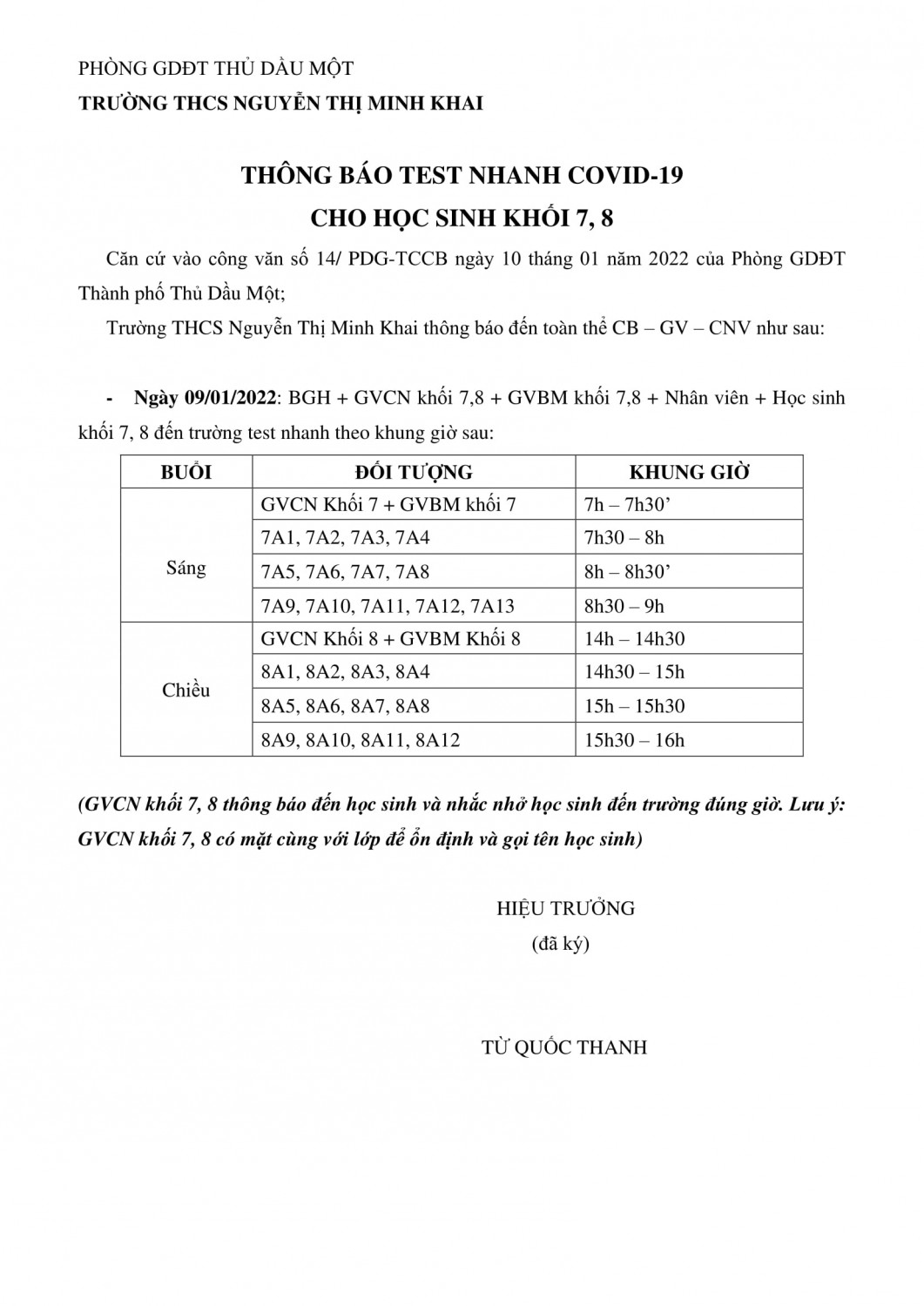 TB LỊCH TEST K7,8 1